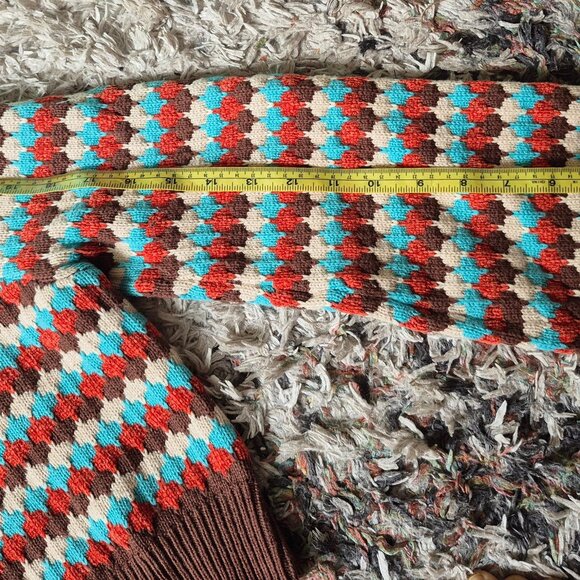 Colorful Patterned Women's Sweater - Picture 7 of 7